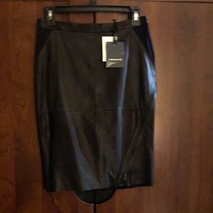NWT Trouve leather skirt